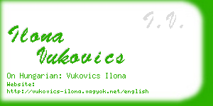 ilona vukovics business card